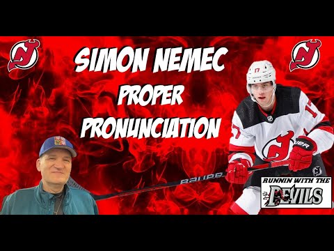 NJ Devils Simon Nemec PROPER Pronunciation Guide with Zdenek Gazda