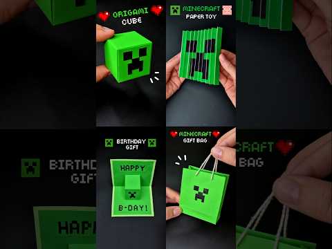 DIY Minecraft Creeper 💚 Fun & Easy Paper Crafts