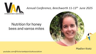 Nutrition for honey bees and varroa mites, Madlen Kratz