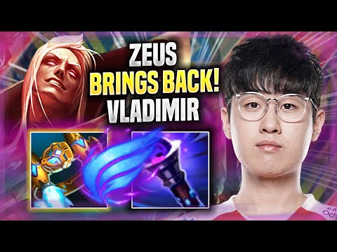 ZEUS BRINGS BACK VLADIMIR IN PRESEASON 2022! - T1 Zeus Plays Vladimir TOP vs Poppy!