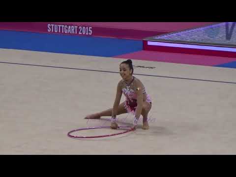 Najlae OU GHANEM (BEL) hoop - 2015 Stuttgart worlds Qualifs