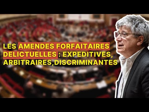 Les Amendes Forfaitaires Délictuelles sont arbitraires et discriminantes !