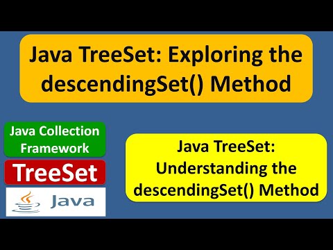 Java Treeset Tutorial Exploring The Descendingset Method Java Collection Framework