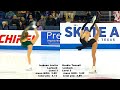 Skate America Women SP Spin Side By Sides
