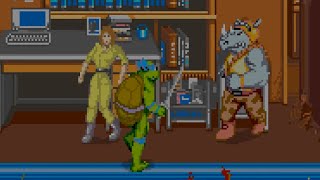 Casual Longplay: Teenage Muntant Ninja Turtles (Arcade X Version) full game session with Leo 🐢🥷🕹️