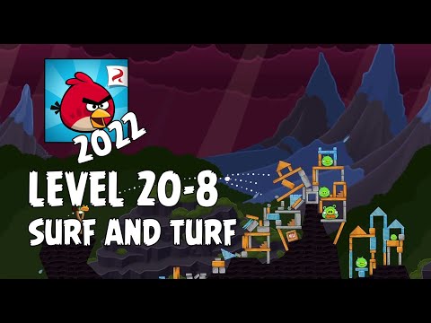 Angry Birds (2022) | Surf and Turf | Level 20-8 | 3-star Walkthrough