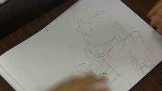 お絵描き動画　＃１オリキャラ　下絵１　名前募集　＃東方大好き