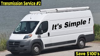 RAM Promaster changing transmission 62TE fluid Simple to do and Save $$$