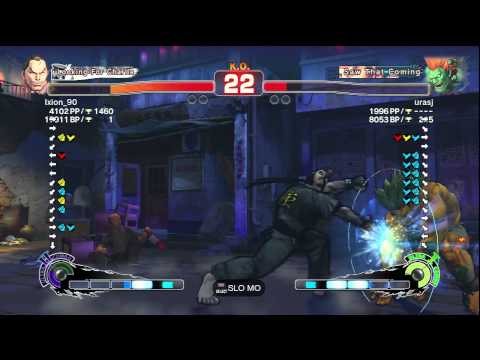 SSF4 AE: Ixion_90 (Dan) vs urasj (Blanka)