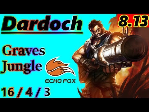 Dardoch as Graves Jungle - S8 Patch 8.13 - Full Gameplay