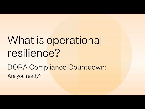 What is operational resilience?