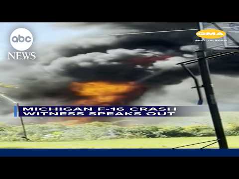 Michigan F-16 crash witness speaks out