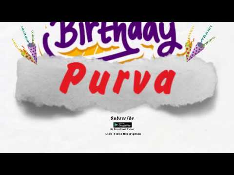 Happy Birthday Purva
