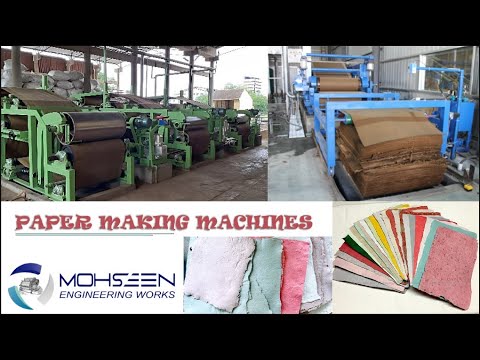 Hand made paper making machinery