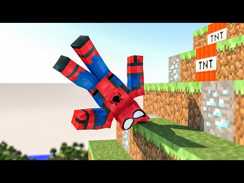 Spiderman Worst day as a superhero - MINECRAFT