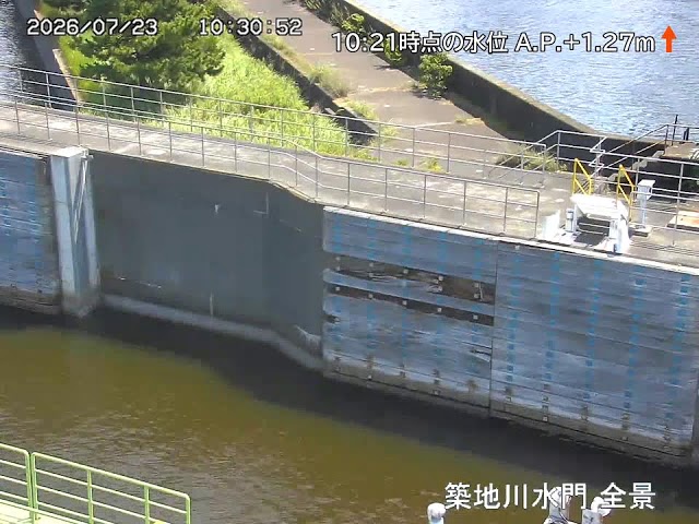 築地川水門 全景