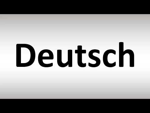 How to Pronounce Deutsch