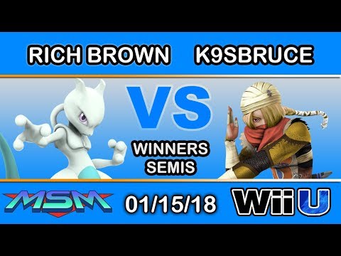 MSM 129 - Rich Brown (Mewtwo) Vs. LH | K9sbruce (Sheik) Winners Semis - Smash 4