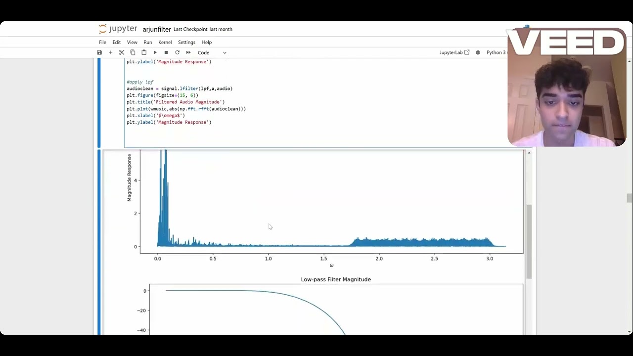Python Low Pass Filter (Signal Processing)