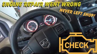 Check Engine Light After Repairs!  (Need Help) Job Went WRONG! P0349 P0394 3.6 Pentastar