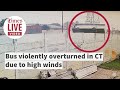 Bus Violently Overturned During High Winds In Cape Town
