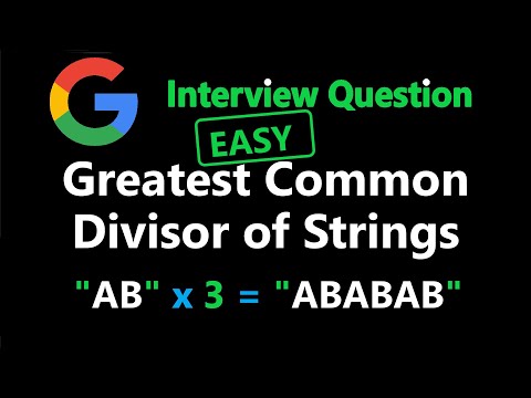 Greatest Common Divisor of Strings - Leetcode 1071 - Python