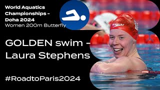 Плавание #RoadtoParis2024 Laura Stephens wins 200m Butterfly I World Aquatics Championships – Doha 2024