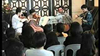 CEBU 1999  KANAZAWA QUARTET 8/11 - Beethoven-String Quartet #2, ALLEGRO molto;  Ingrid Santamaria