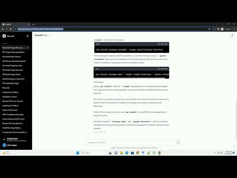Pip Install Target