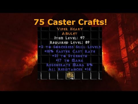 75 Caster Craft Amulets! (Diablo 2)