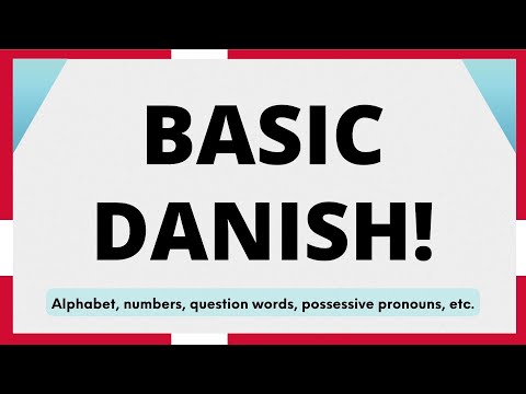 Learn Basic Danish - Alphabet, numbers, question words, etc. #compilation