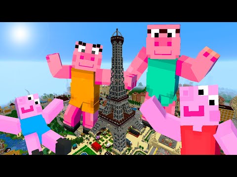 Minecraft Giant Peppa Pig Destroyed City