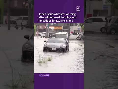 Widespread flooding hits Japan