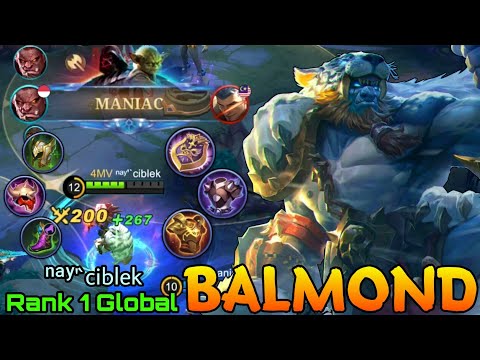 MANIAC Balmond Comeback from a Bad Start! - Top 1 Global Balmond by ⁿᵃʸ'`ciblek - Mobile Legends