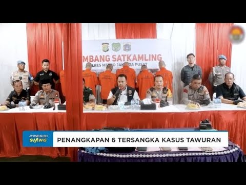 POLRES METRO JAKPUS UNGKAP KASUS TAWURAN DUA KELOMPOK GENG