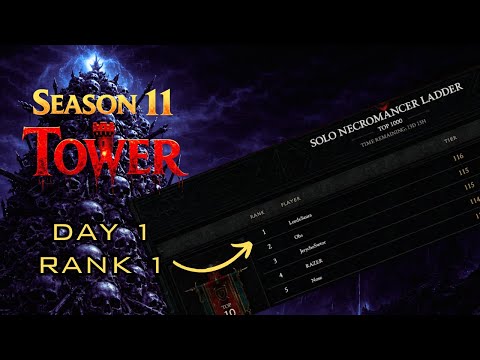 New End Game TOWER Leaderboards! Blood Wave Necro | Diablo 4 Season 11