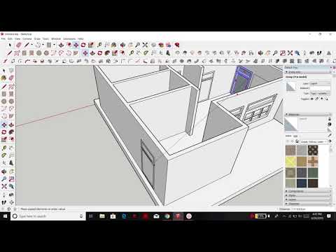 sketchup speedart how to make a standart house