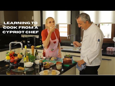 Cooking in Cyprus: Roasted Mediterranean Sea Bass & Ice Cream in Kataifi Pastry! 🇨🇾🍽️"