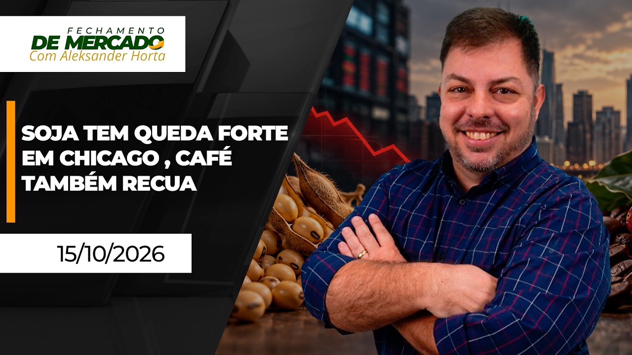 FECHAMENTO DE MERCADO - Soja tem queda forte em Chicago , café também recua