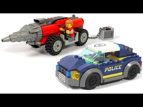 Build a Lego Police Car - LEGO City 60273 Police driller chase