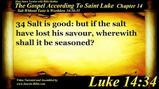 The Gospel of Luke Chapter 14 - Bible Book 42 - The Holy Bible KJV in HD 4K Audio Text