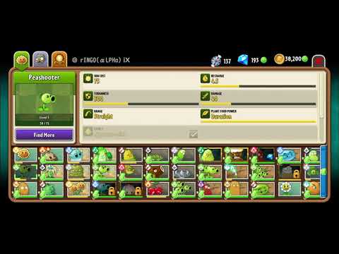 Upgrade Peashooter (Level 5) | Plant vs Zombies 2