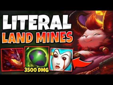 *HELLFIRE TEEMO* DON'T HIT A SHROOM OR YOU GET ONE SHOT! (3500 DAMAGE) - League of Legends