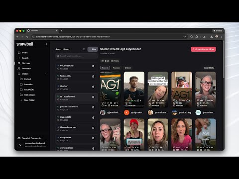 Snowball 101: Keyword / Hashtag Search