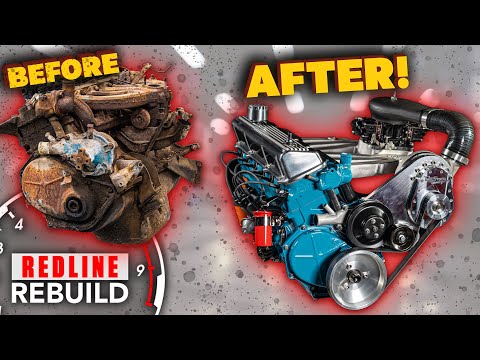 Supercharging a rusty vintage Mopar Slant Six: engine restoration time-lapse | Redline Rebuild