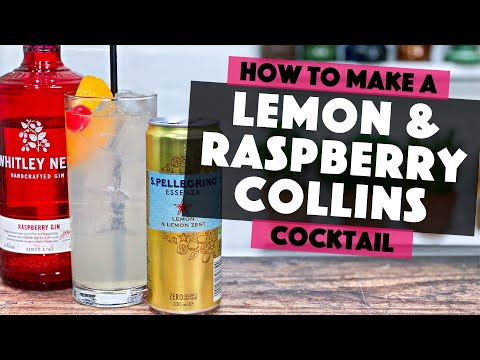 Easy Gin Cocktail Recipes | Lemon & Raspberry Collins