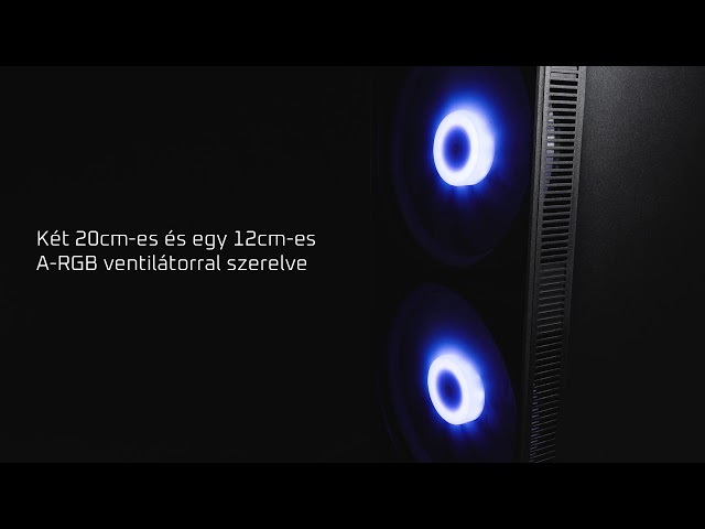 Számítógépház Aerocool Python RGB ATX Fekete Edzett üveg