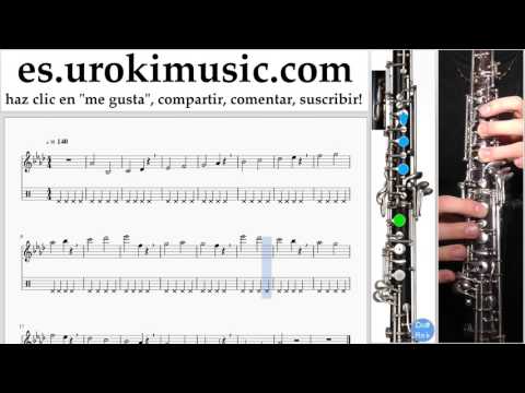 Tutorial de Oboe Miley Cyrus - Malibu Clases Notas Parte#1 um-i927