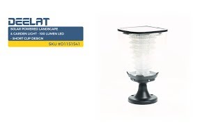 Solar Powered Landscape & Garden Light - 100 Lumen LED - Short Cup Design SKU #D1151541