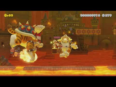 3 Meowsers Chase You Through 1-1 by Eggo55 - Super Mario Maker 2 - No Commentary 1bw